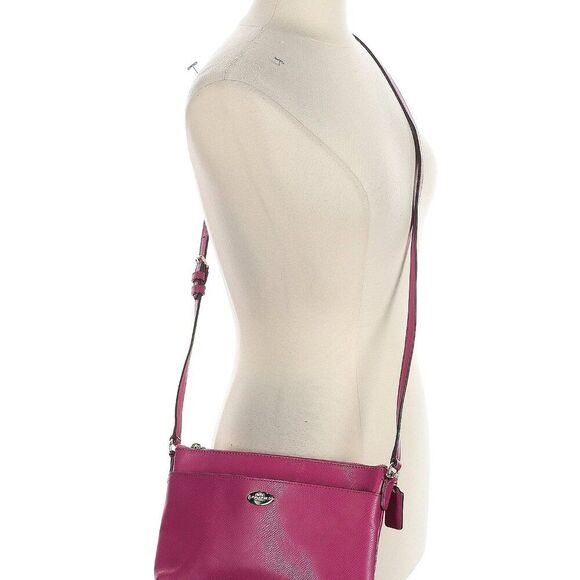 Coach Women's East/West Crossbody Fuchsia Small - Picture 2 of 3